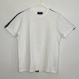 IDRIS Men’s T Shirt with Black and White Custom  Strapping on Shoulders & Spine